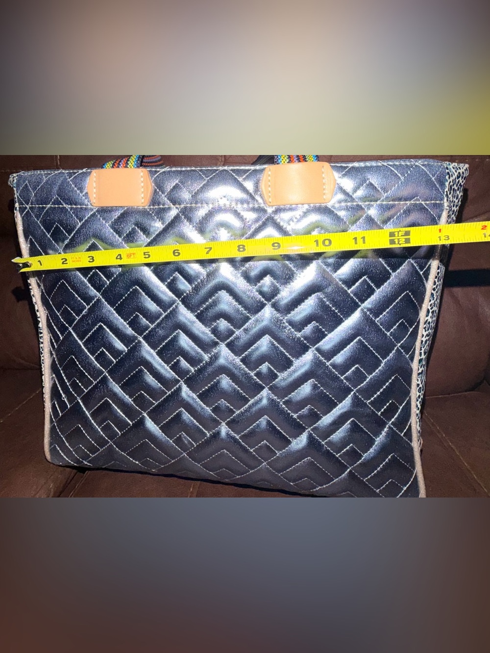 Consuela Silver Quilted Tote ✨LIKE NEW✨ - Picture 10 of 11